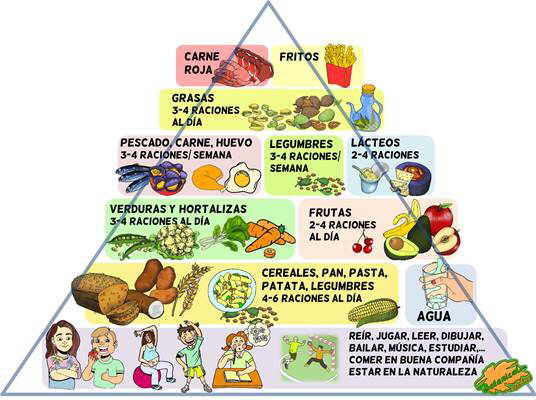 Resultado de imagen de piramide alimenticia